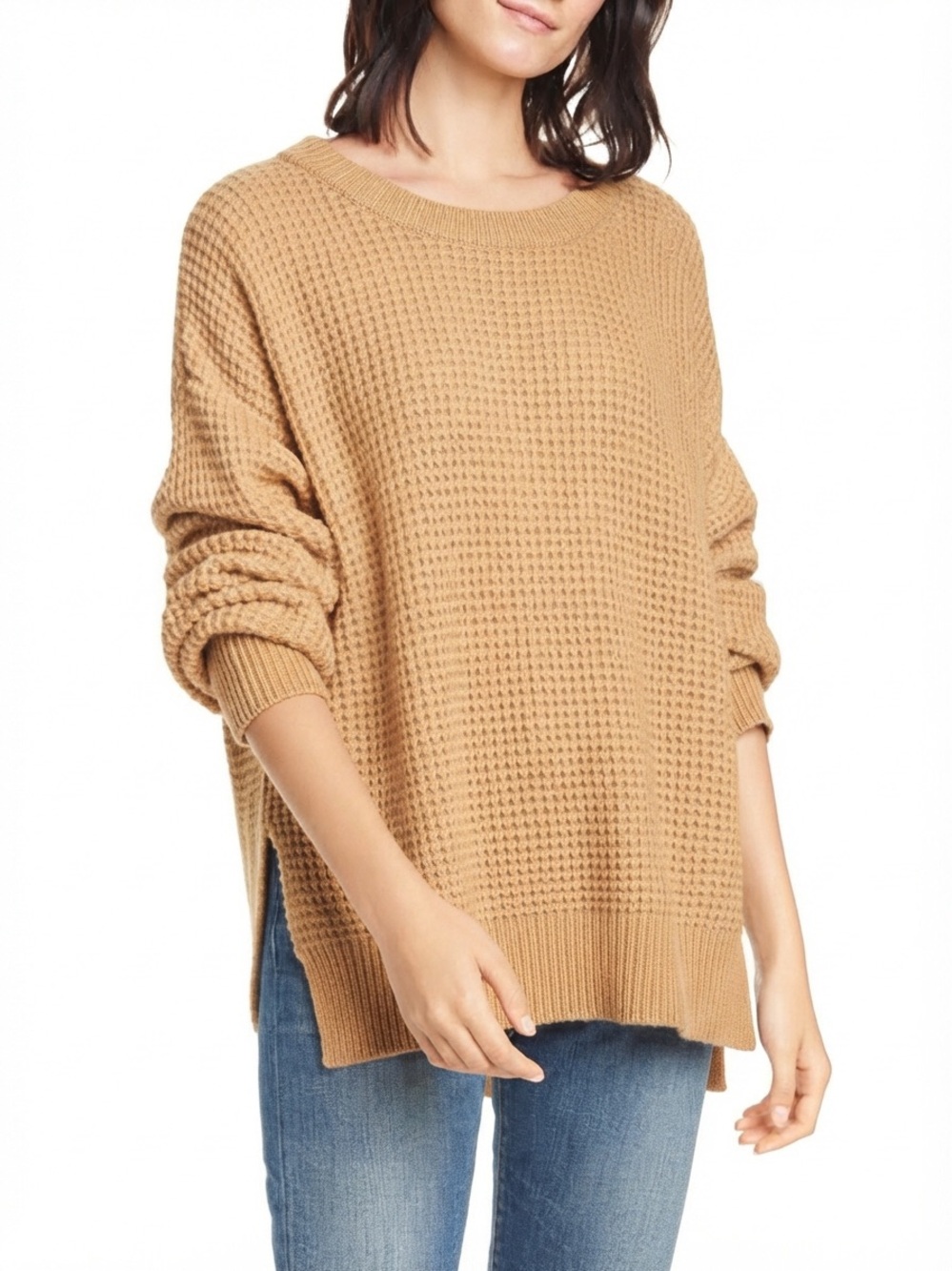 Jenni Kayne Cameau Seattle Wool & Camel Hair Blend Crewneck Sweater